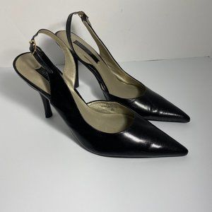 Nine West Leather Slingback Stiletto Heel